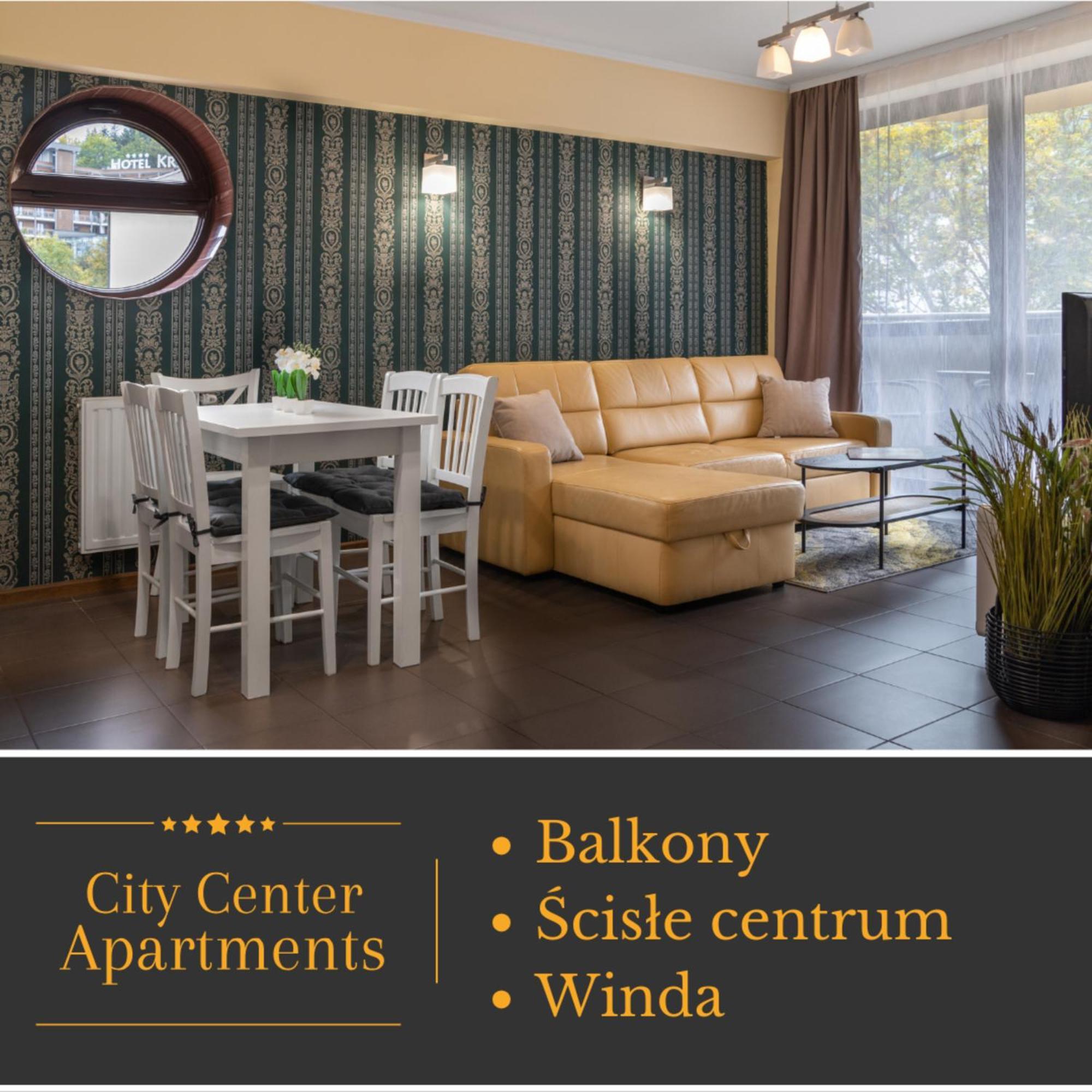 Aparthotel City Center Apartments Krynica Zdroj Dış mekan fotoğraf